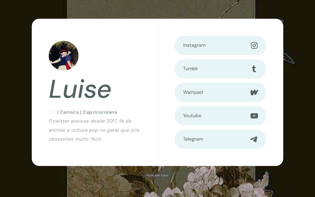 Carrd profile picture for @luise